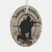 Custom Airsoft Team Christmas Ornament (Vorderseite Rechts)