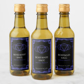 Custom Ajna Third Eye Chakra Essential Oil Label Weinetikett (Flaschen)