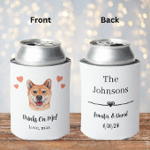 Custom Akita Inu Pet Wedding Can Cooler Dosenkühler
