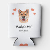 Custom Akita Inu Pet Wedding Can Cooler Dosenkühler (Vorderseite)