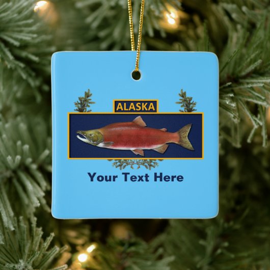 Custom Alaska Combat Fisherman Abzeichen Keramikornament (Baum)
