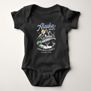 Custom Alaska Cruise Family Friends Group Matching Baby Strampler