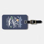 Custom Alaska Cruise Family Friends Group Matching Gepäckanhänger (Vorderseite horizontal)