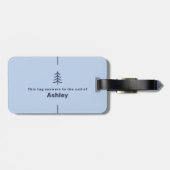 Custom Alaska Cruise Family Friends Group Matching Gepäckanhänger (Rückseite horizontal)