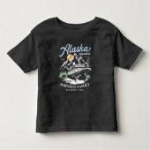 Custom Alaska Cruise Family Friends Group Matching Kleinkind T-shirt (Vorderseite)
