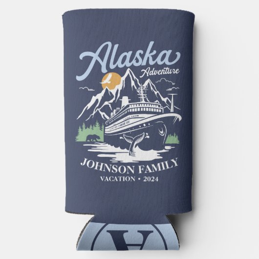 Custom Alaska Cruise Family Friends Group Matching Selters Dosenkühler (Rückseite)