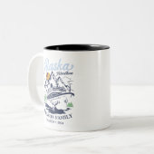 Custom Alaska Cruise Family Friends Group Matching Zweifarbige Tasse (Vorderseite Links)