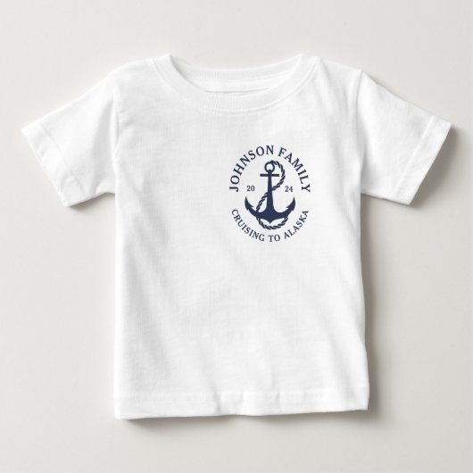 Custom Alaska Family Cruise Wildlife Spott T-Sh Baby T-shirt (Vorderseite)