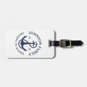 Custom Alaska Family Schifffahrt Wildbeobachtung Gepäckanhänger (Vorderseite horizontal)