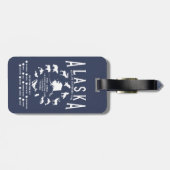 Custom Alaska Family Schifffahrt Wildbeobachtung Gepäckanhänger (Rückseite horizontal)