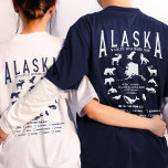 Custom Alaska Family Schifffahrt Wildbeobachtung T-Shirt<br><div class="desc">Set auf das Alaskan-Abenteuer mit unserem "Custom Family Alaska Cruise Wildlife Scavenger Hunt T - Shirt"! Diese personalisierten Shirts werden Ihre Ausflüge und Tiertouren mit noch mehr Spannung bereichern. Jedes Shirt kann mit Ihrem Familiennamen und Reisedatum individuell gestaltet werden, was es zu einem einzigartigen Zuhause für Ihre unvergessliche Alaska-Reise macht....</div>