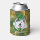 Custom Alaskan Malamute Gold St Patricks Dosenkühler (Kanne Rückseite)