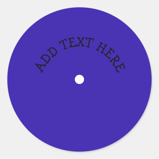 Custom Album Classic Round Aufkleber (Vorderseite)