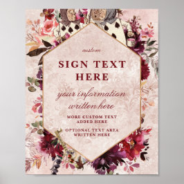 Custom Alice im Wunderland Elegantes Hochzeitssymb Poster