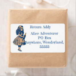 Custom Alice Wonderland Navy Rücksendeadresse