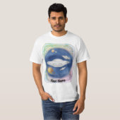 Custom Alien Gray Spaceship T - Shirt (Vorne ganz)