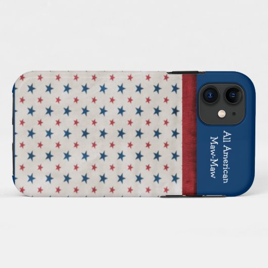 Custom All-American iPhone Case (Rückseite (Horizontal))