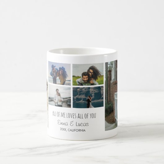 Custom All of Me Loves All of You Photo Mug Kaffeetasse (Mittel)