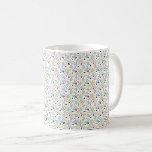 Custom All-Over Print Geometric Pattern Coffee Mug Kaffeetasse (VorderseiteRechts)