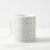 Custom All-Over Print Geometric Pattern Coffee Mug Kaffeetasse (Vorderseite Links)