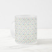 Custom All-Over Print Geometric Pattern Coffee Mug Mattglastasse (Vorderseite Links)