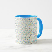 Custom All-Over Print Geometric Pattern Coffee Mug Tasse (VorderseiteRechts)