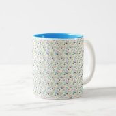 Custom All-Over Print Geometric Pattern Coffee Mug Zweifarbige Tasse (VorderseiteRechts)