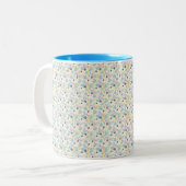 Custom All-Over Print Geometric Pattern Coffee Mug Zweifarbige Tasse (Vorderseite Links)