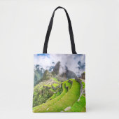 Custom All-Over-Print Tote Bag Machu Picchu, Cusco Tasche (Vorderseite)