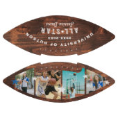 Custom All-Star Player Collage Fotos Woodgrain Football (Paneele)