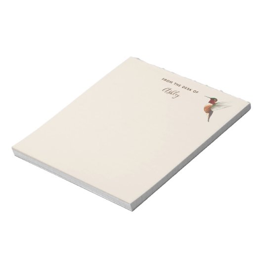 Custom Allen's Hummingbird Notepad Notizblock (Rotiert)