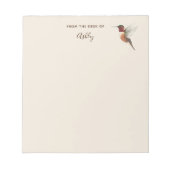 Custom Allen's Hummingbird Notepad Notizblock (Vorderseite)