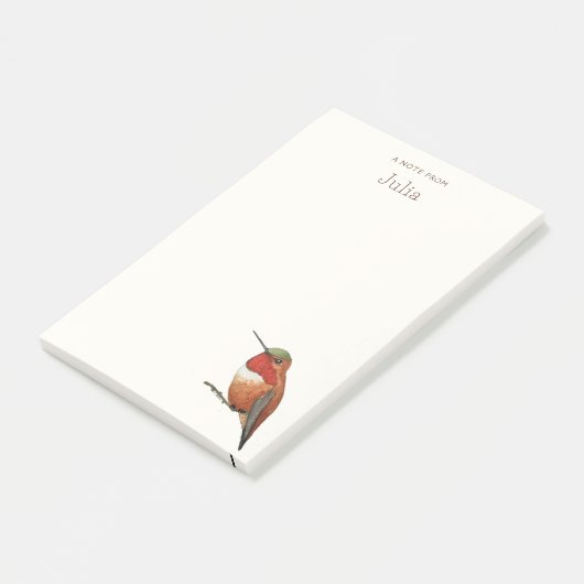 Custom Allen's Hummingbird Notes Post-it Klebezettel (angewinkelt)