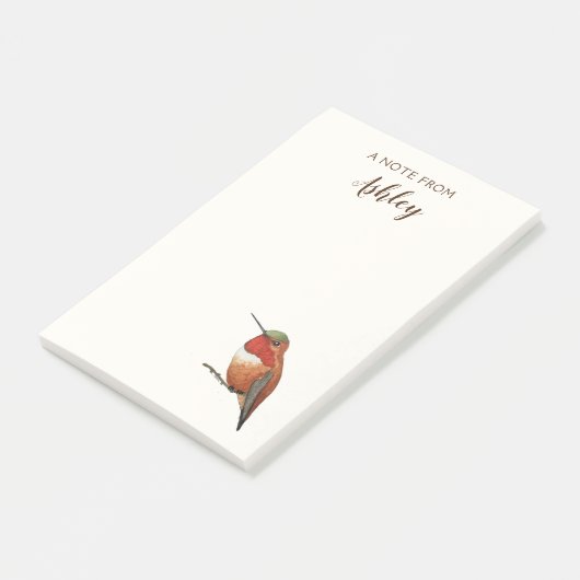 Custom Allen's Hummingbird Notes Post-it Klebezettel (angewinkelt)