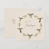 Custom Allen's Hummingbirds Dankeschön-Karte (Vorne/Hinten)