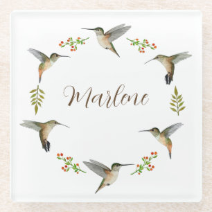 Custom Allen's Hummingbirds Glasuntersetzer