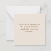 Custom Allen's Hummingbirds Mitteilungskarte (Rückseite)