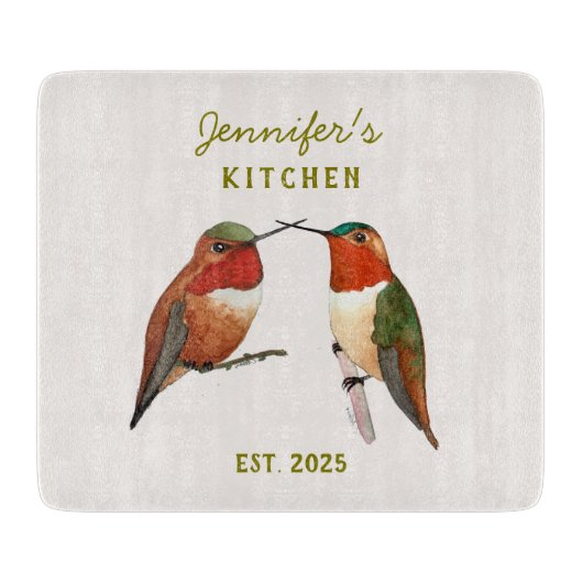 Custom Allen's Hummingbirds  Schneidebrett (Vorderseite)