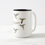 Custom Allen's Hummingbirds Two-Tone-Kaffee-Tasse Zweifarbige Tasse (VorderseiteRechts)
