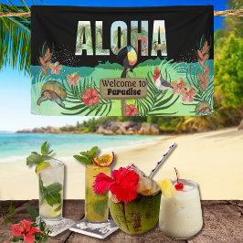 Custom Aloha Tropical Paradise Willkommensbanner Banner