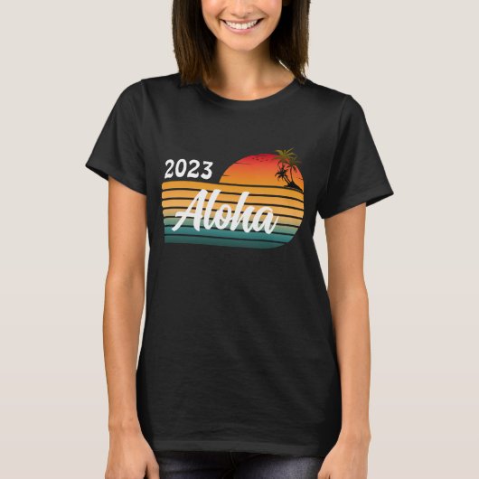 CUSTOM ALOHA VINTAG SOMMER T-Shirt (Vorderseite)