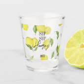 Custom Amalfi Lemons Shot Glas | Sip Sip Hooray (Vorderseite)