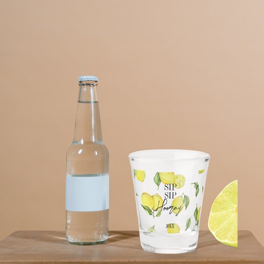 Custom Amalfi Lemons Shot Glas | Sip Sip Hooray