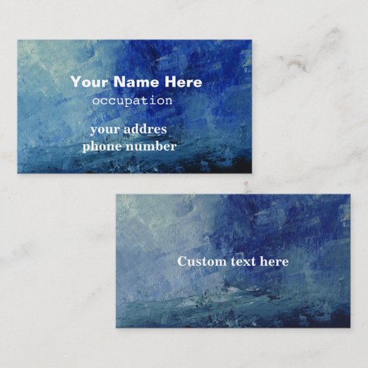 Custom American, 8,9 cm x 5,1 cm, Standard Matte Visitenkarte (Vorne/Hinten)