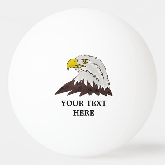 Custom American Adler Tischtennis Tischtennisball (Vorderseite)