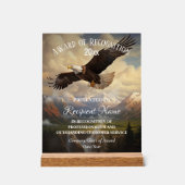 Custom American Bald Eagle Corporate Award Plaque Acrylschild (Vorderseite)