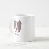 Custom American Bully Dog Geschenk Personalisierte Kaffeetasse (Vorderseite Links)