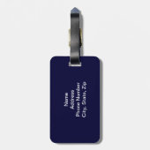 Custom American Eaggage Tag Gepäckanhänger (Rückseite vertikal)