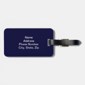 Custom American Eaggage Tag Gepäckanhänger (Rückseite horizontal)