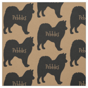 Custom American Eskimo Dog Breed Fabric Stoff